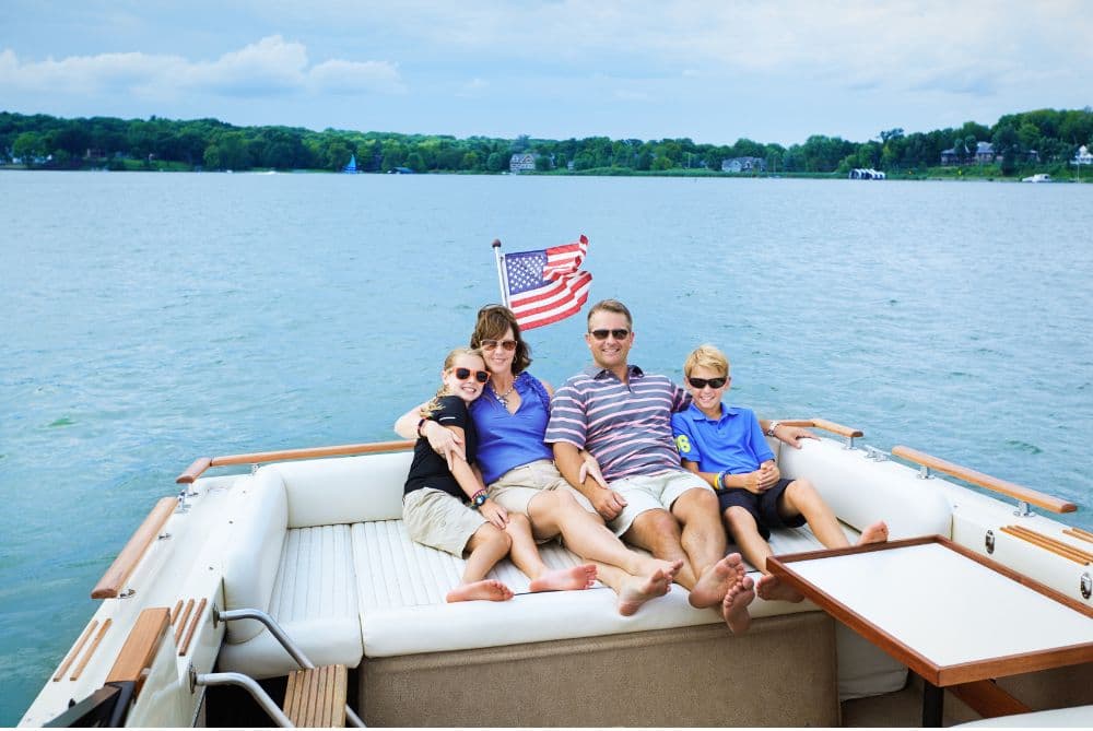 An American host family welcoming a student from Belgium
